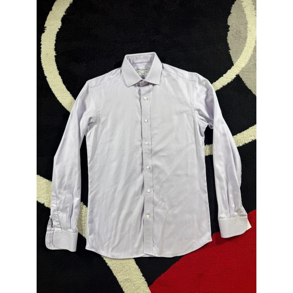 Spier Mackay Dress Shirt Mens 15 33 Light Pink Long Sleeve Shirt Preppy Handmade